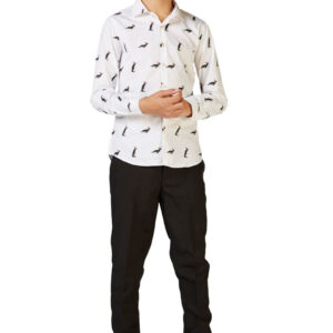 OppoSuitsâ¢ Christmas Penguins Skjorte Teen